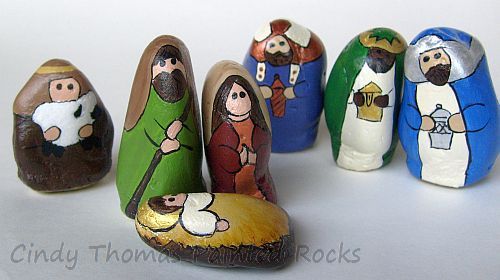 7-Piece Decorative Stone Nativity Set