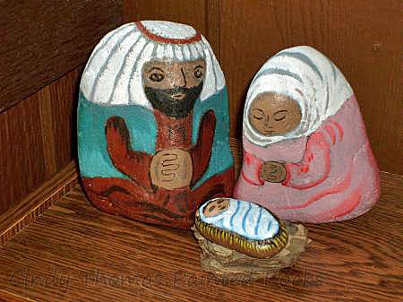 Nativity Figures featuring dark skin